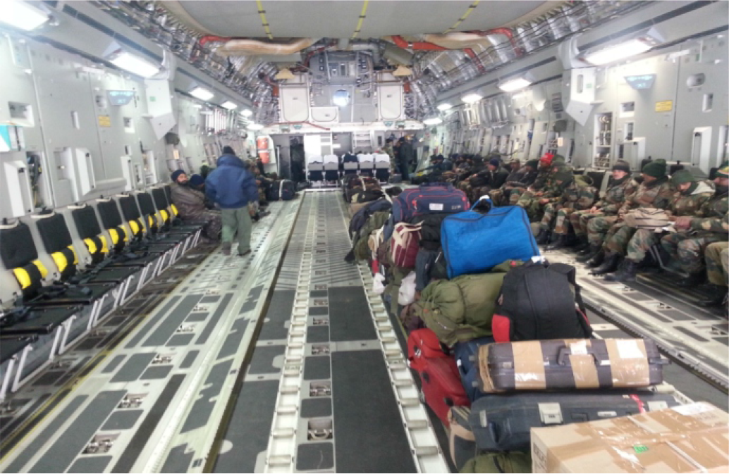 Cargo/passenger compartment of C-17