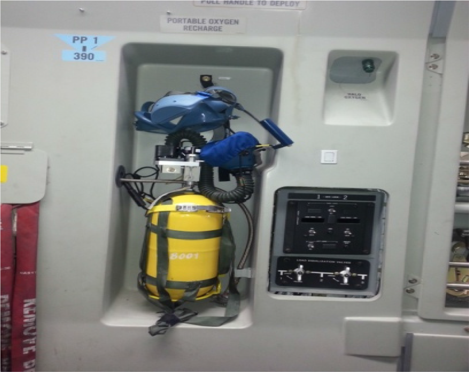 Emergency portable oxygen cylinder