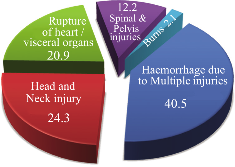 Cause of death (%)