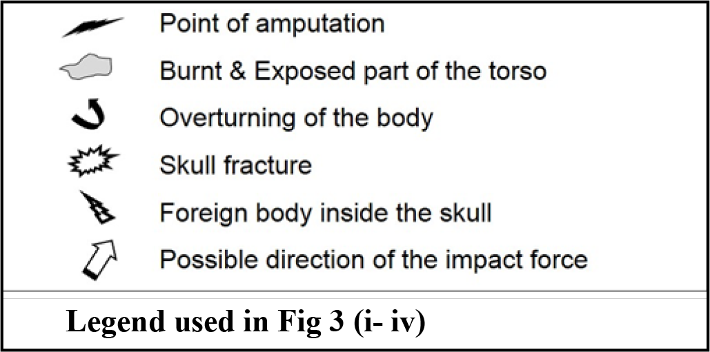 Diagrammatic representation of the impact.